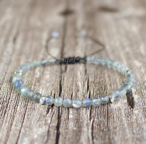 Natural Stone Labradorite Healing Dainty Bracelet