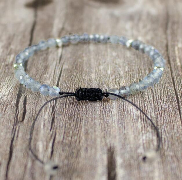 Natural Stone Labradorite Healing Dainty Bracelet