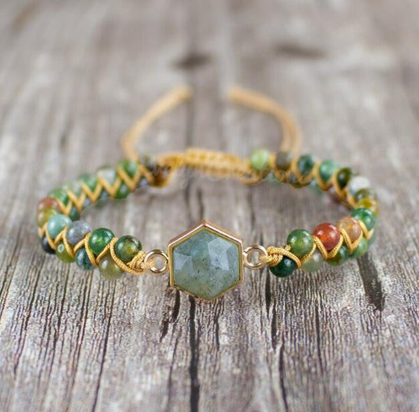 Natural Labradorite Stone Healing Bracelet
