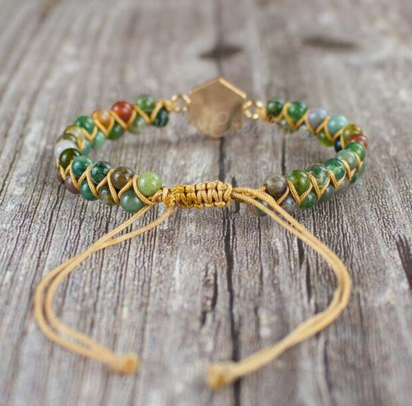 Natural Labradorite Stone Healing Bracelet