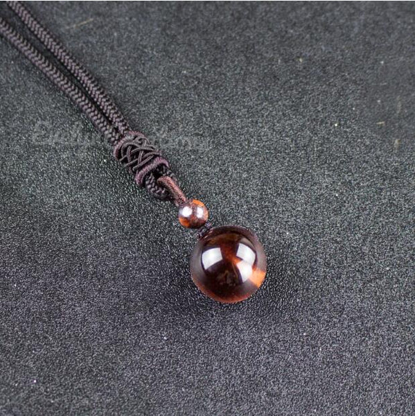 Natural Tiger's Eye Pendant Necklace