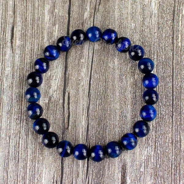 Blue Tiger's Eye Stone Bracelet