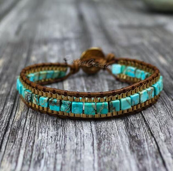 Natural Turquoise Emotional Healing Gemstone Bracelet
