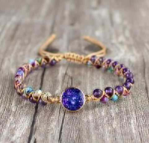 Natural Amethyst Stone Bracelet