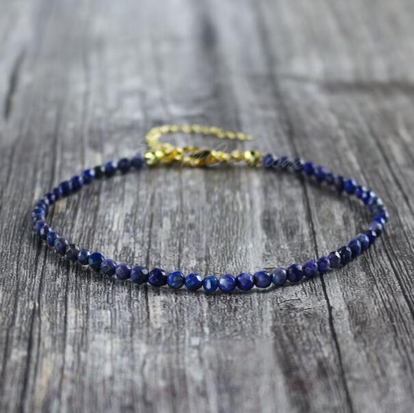 Natural Lapis Lazuli Dainty Bracelet