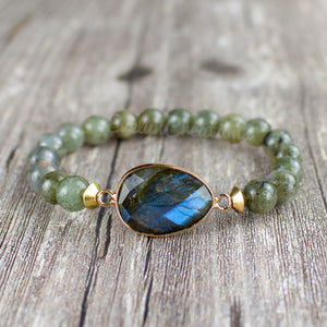 Natural Labradorite Gemstone Bracelet