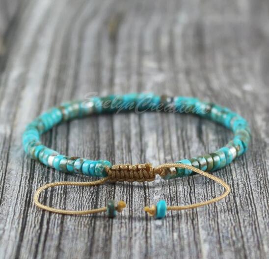 Natural Turquoise Dainty Bracelet