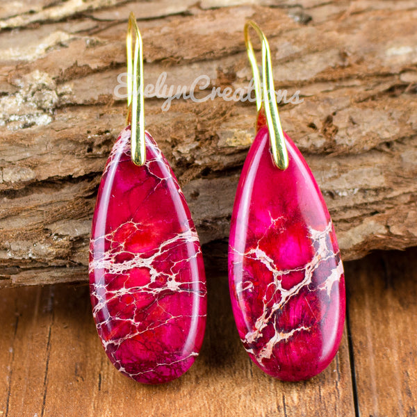 Red Sea Sediment Teardrop Earrings