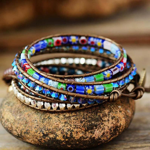 Galaxy Sea Sediment Jasper Stone Emotional Healing Bracelet