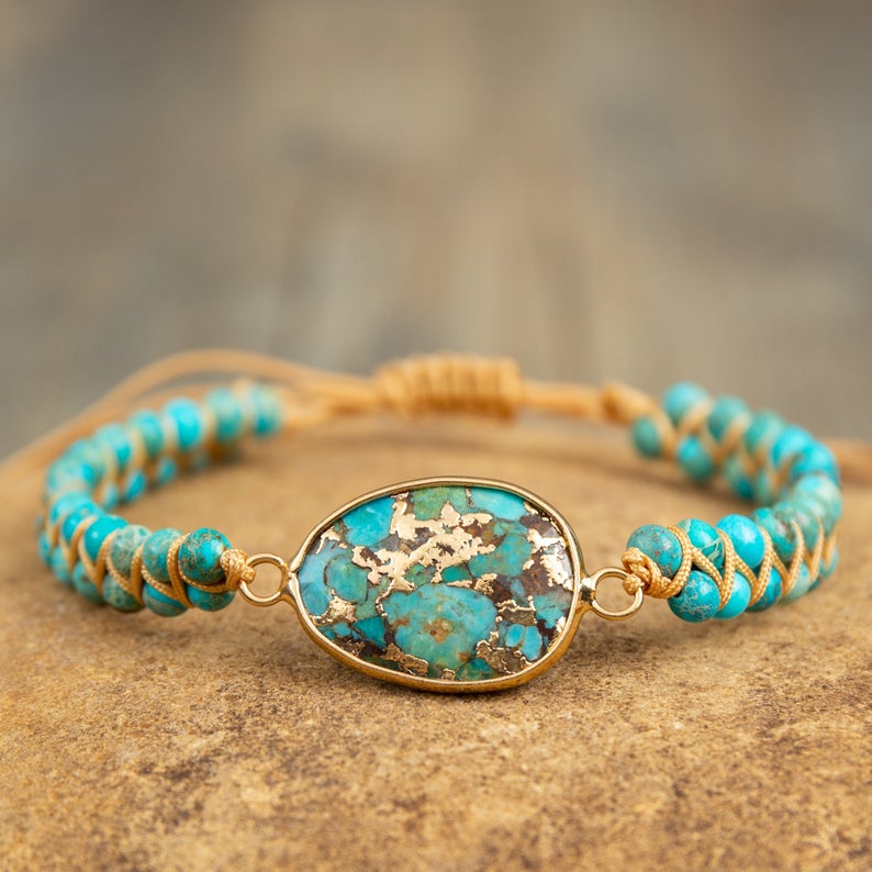 Natural Turquoise Gemstone Bracelet